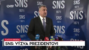Tlačová beseda SNS k výzve prezidentovi
