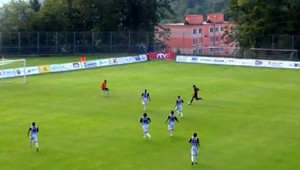 Podbrezová - Myjava. Už deti vedia, ako oslavovať gól