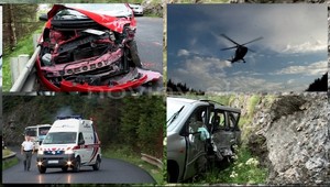 Čelná zrážka áut v Slovenskom raji, päť zranených