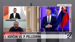 Štúdio 24 o dueli Petra Pellegriniho a Ivana Korčoka