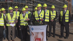 Tlačová beseda prezidenta Petra Pellegriniho a ministra Šaška k stavbe nemocnice