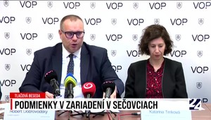 Tlačová beseda ombudsmana o podmienkach v zariadení v Sečovciach