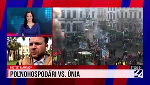 Štúdio 24 o protestoch farmárov v Bruseli