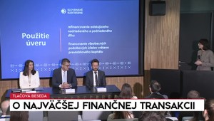 Tlačová beseda o najväčšej finančnej transakcii