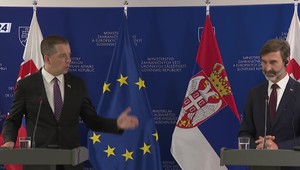Tlačová beseda po stretnutí ministrov zahraničia Blanára a Ďuriča