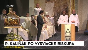 Minister obrany Robert Kaliňák po vysviacke Pavla Šajgalíka