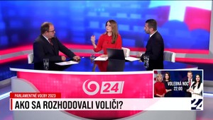 Štúdio 24 o tom, ako a kedy sa rozhodujú voliči