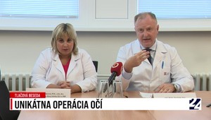 Tlačová beseda o unikátnej operácii očí