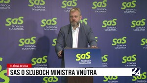 Tlačová beseda strany SaS o sľuboch ministra vnútra