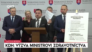 Tlačová beseda: KDH o výzve ministrovi zdravotníctva