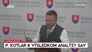 Tlačová beseda Petra Kotlára k výsledkom analýzy SAV