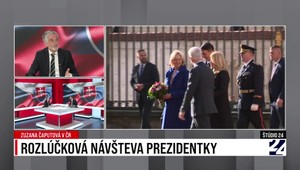 Štúdio 24 o rozlúčkovej návšteve prezidentky v Českej republike