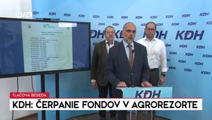 Tlačová beseda KDH o čerpaní fondov v agrorezorte