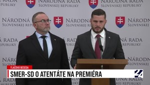 Tlačová beseda strany Smer-SD o atentáte na premiéra