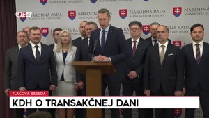 Tlačová beseda strany KDH o transakčnej dani