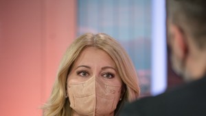 FOTOREPORTÁŽ: Prezidentka Zuzana Čaputová v Ranných Novinách TV JOJ