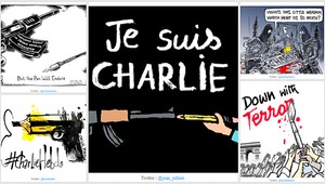 Útok v Paríži pobúril karikaturistov, svoj názor nakreslili