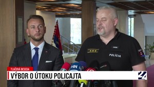 Tlačová beseda ministra vnútra Matúša Šutaja Eštoka a prezidenta PZ Ľubomíra Soláka po výbore o útoku policajta