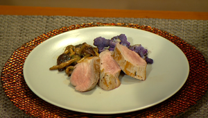 Bravčová panenka s pečeným karfiolom