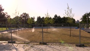 FOTO: Osadenie trávnika na Námestí slobody stálo tisíce eur. Teraz to tam vyzerá ako na Sahare