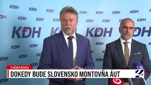 Tlačová beseda strany KDH: Dokedy bude Slovensko montovňa áut?
