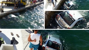 Auto českej turistky sa zrútilo do mora. Zabudla na ručnú brzdu!