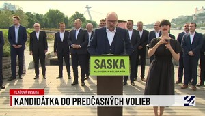 Tlačová beseda Sasky, predstavenie kandidátnej listiny