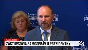 Tlačová beseda zástupcov samospráv po stretnutí s prezidentkou