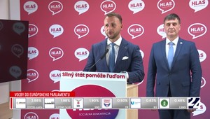 Tlačová beseda strany Hlas-SD v reakcii na eurovoľby