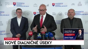 Tlačová beseda ministra dopravy k novým diaľničným úsekom