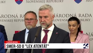 Tlačová beseda strany Smer-SD o zákone "Lex atentát"
