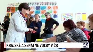 Štúdio 24 o krajských a senátnych voľbách v ČR