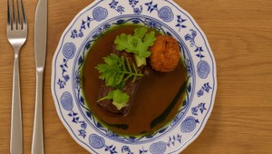 Hovädzie mäso s ryžovými guľkami