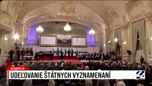 Záznam z udeľovania štátnych vyznamenaní na Nový rok 2023