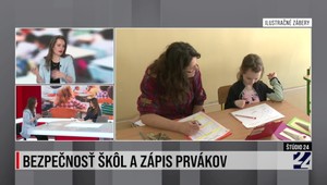 Štúdio 24 o bezpečnosti na školách a zápise prváčikov