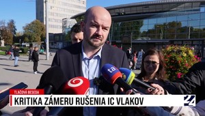 Tlačová beseda PS: Kritika zámeru rušenia IC vlakov