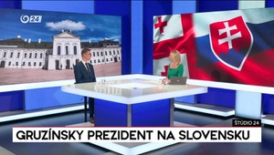 Štúdio 24: Gruzínsky prezident na Slovensku