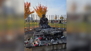 Pamätník nenarodeným deťom na trnavskom cintoríne poškodil požiar