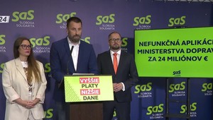 Tlačová beseda SaS: Nefunkčná aplikácia za milióny
