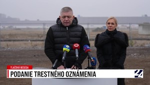 Tlačová beseda premiéra Fica: Podanie trestného oznámenia