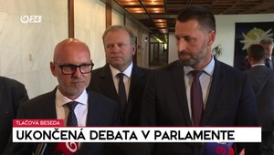 Tlačová beseda opozičných poslancov o skrátenej diskusii