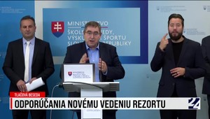 Tlačová beseda ministerstva školstva o odporúčaniach pre nové vedenie rezortu