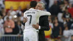 Vtipálek Carlo Ancelotti. Po góle napodobňoval radosť Cristiana Ronalda