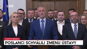 Tlačová beseda strany Hlas-SD k schváleniu zmeny Ústavy