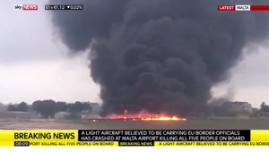 VIDEO: V lietadle, ktoré havarovalo na Malte, neboli pracovníci Frontexu