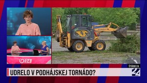 Štúdio 24: Udrelo v Podhájskej tornádo?