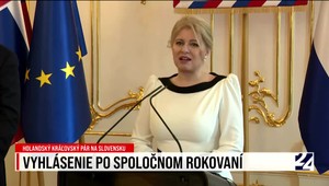 Vyhlásenie prezidentky Zuzany Čaputovej a holandského panovníka Viliama Alexandra
