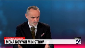 Štúdio 24 o menách nových ministrov z pohľadu PS
