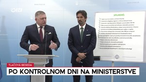 Tlačová beseda predsedu vlády po kontrolnom dni na ministerstve obrany