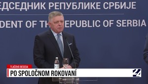 Tlačová beseda premiéra Fica po rokovaní v Srbsku